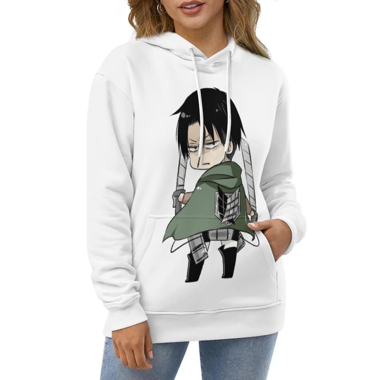 Amazon.co.jp: パーカー メンズ 進撃の巨人 リヴァイ 兵長 長袖